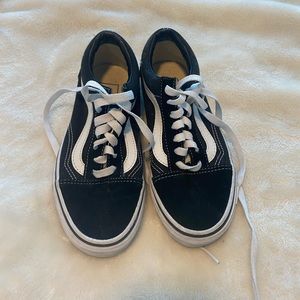 Size 6 black vans sneakers